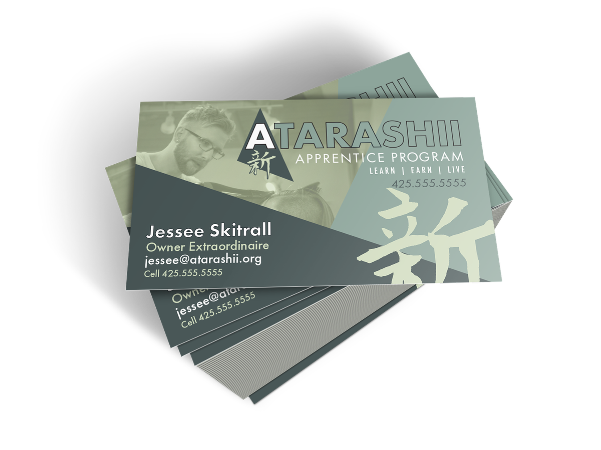 Atarashii Business Cards
